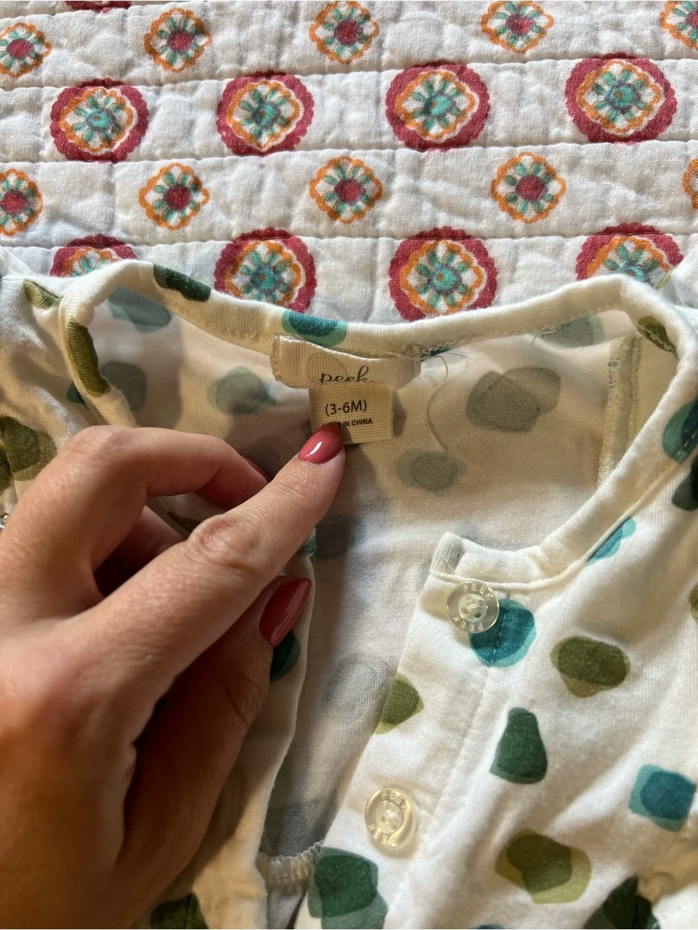 Peek Bamboo Baby Romper size 3-6 months